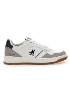 Sneakers Mid-Cut Bianche Con Strappo U.S. Grand Polo GPM424215J