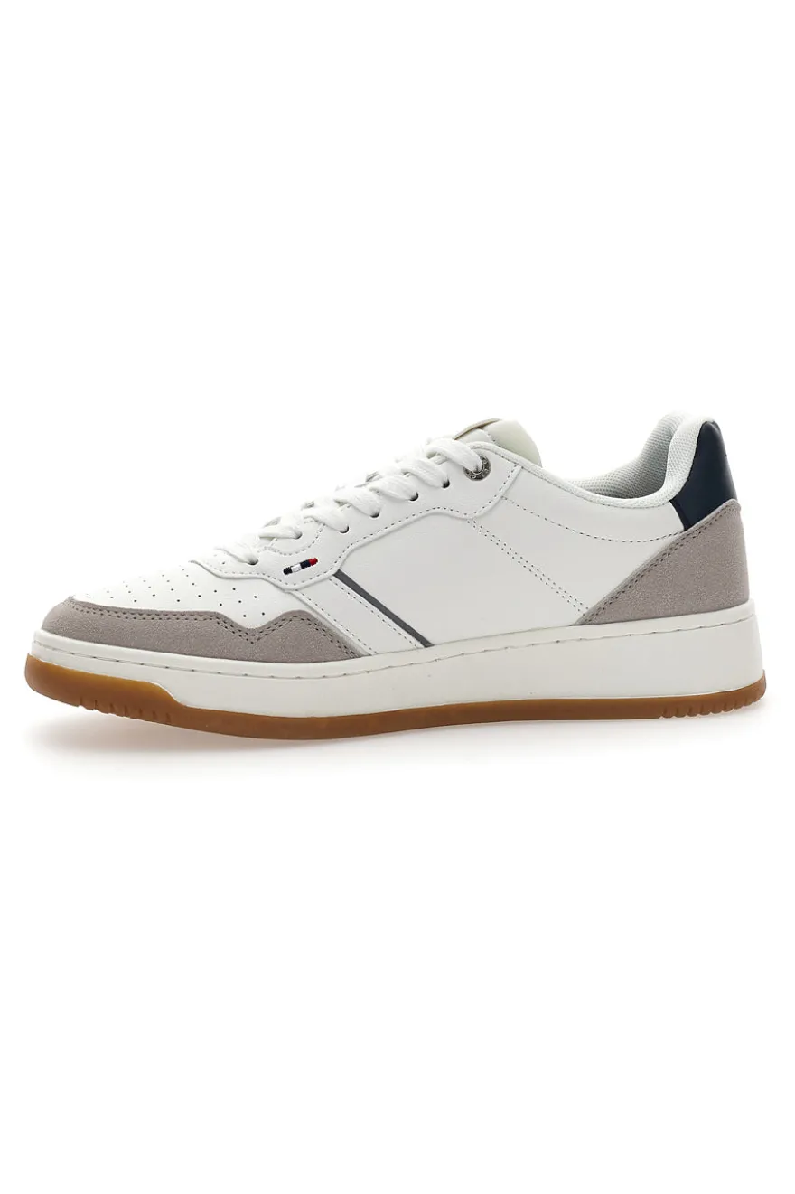 Sneakers Mid-Cut Bianche Con Strappo U.S. Grand Polo GPM424215J