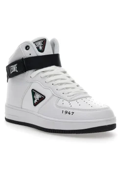 Sneakers Mid-Cut Bianche e Nere Leone 47