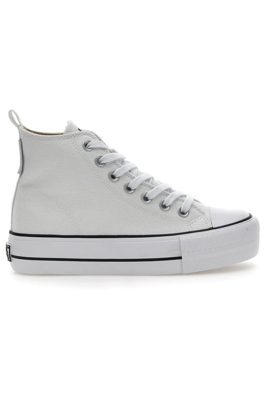 Sneakers Mid-Cut British Knights Kaya Platform Bianche