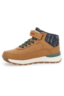 Sneakers mid-cut marroni con velcro LEVI'S ASCOT MINI