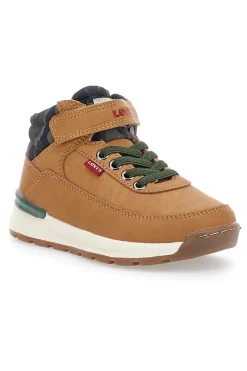 Sneakers mid-cut marroni con velcro LEVI'S ASCOT MINI