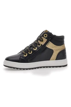 Sneakers Mid-Cut Nere e Oro Laura Biagiotti 87069387