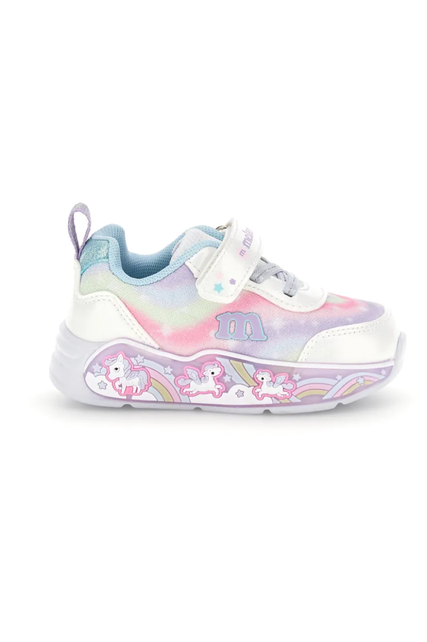 Sneakers multicolore con strappo e luci M kids MJ6028