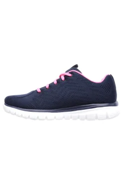 Sneakers Navy Con Pianta Larga Skechers Graceful Get Connected