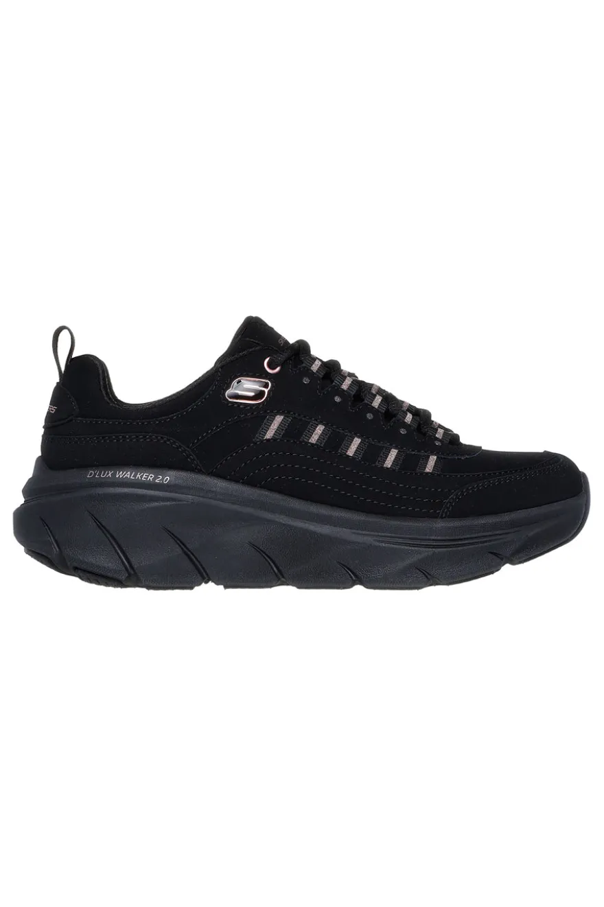 Sneakers Nere con Dettagli Glitter SKECHERS D'LUX WALKER 2.0 GOLDEN STEP