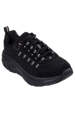 Sneakers Nere con Dettagli Glitter SKECHERS D'LUX WALKER 2.0 GOLDEN STEP