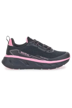 Sneakers nere con dettagli rosa ROUTE 66 RO51038D