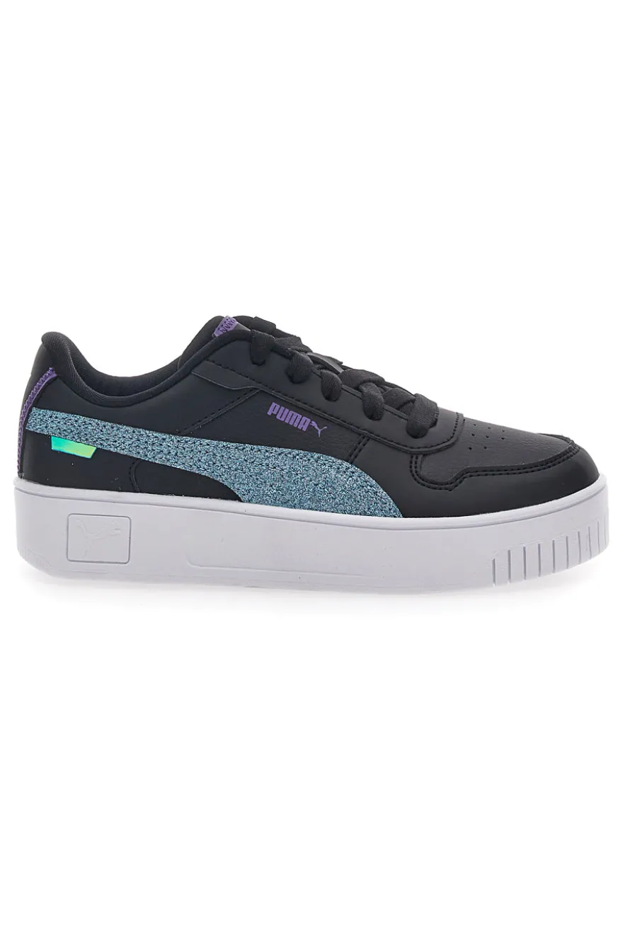 Sneakers Nere con Glitter Puma Carina Street Deep Diva PS