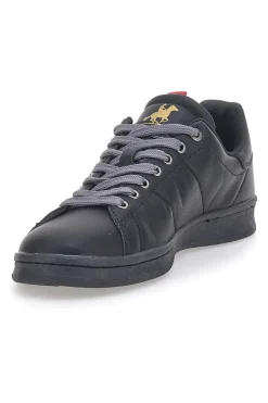 Sneakers Nere con Lacci e Logo Grigi U.S. POLO CLUB BOUGIE LTX