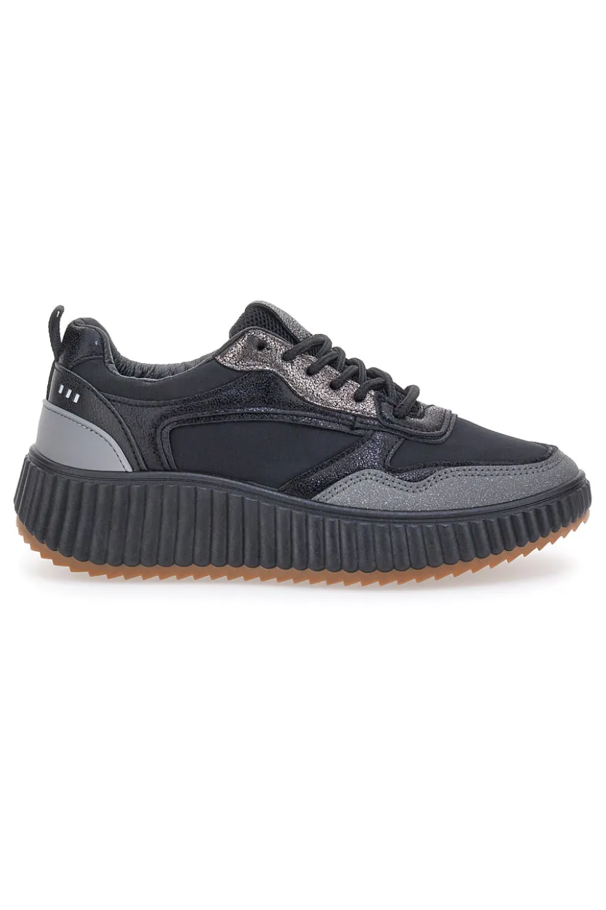Sneakers Nere con Lacci FIRST LADY 012