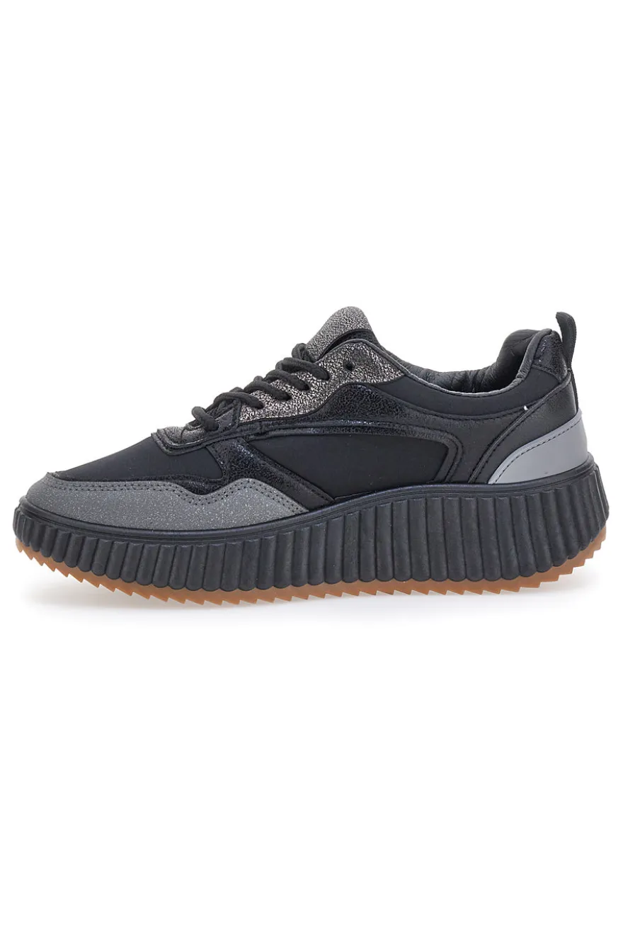 Sneakers Nere con Lacci FIRST LADY 012