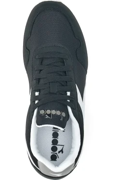 Sneakers Nere Con Logo Bianco Diadora Simple Run