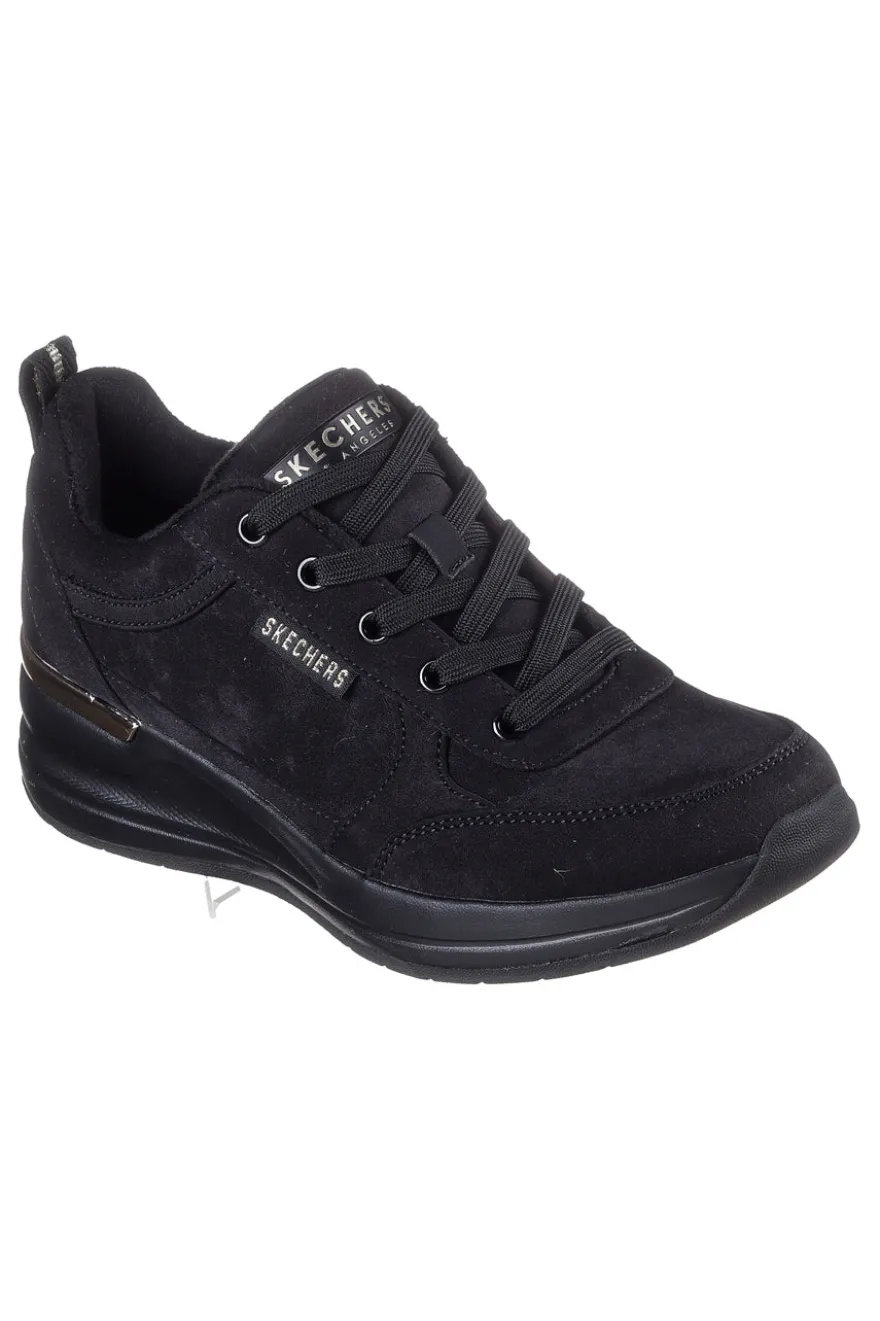 Sneakers Nere con PlatForm Bianco SKECHERS BILLION 2 PRISSY N PLUSH