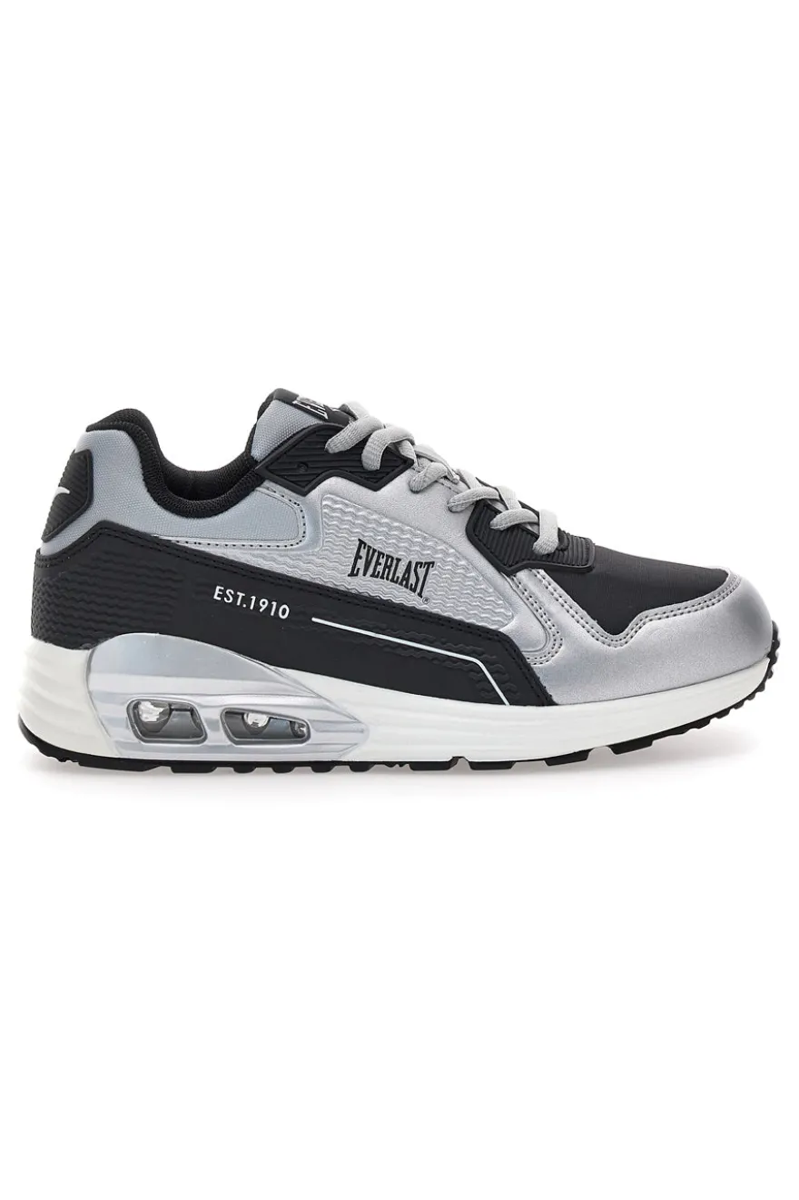Sneakers nere e argento con fondo effetto air Everlast EV-810