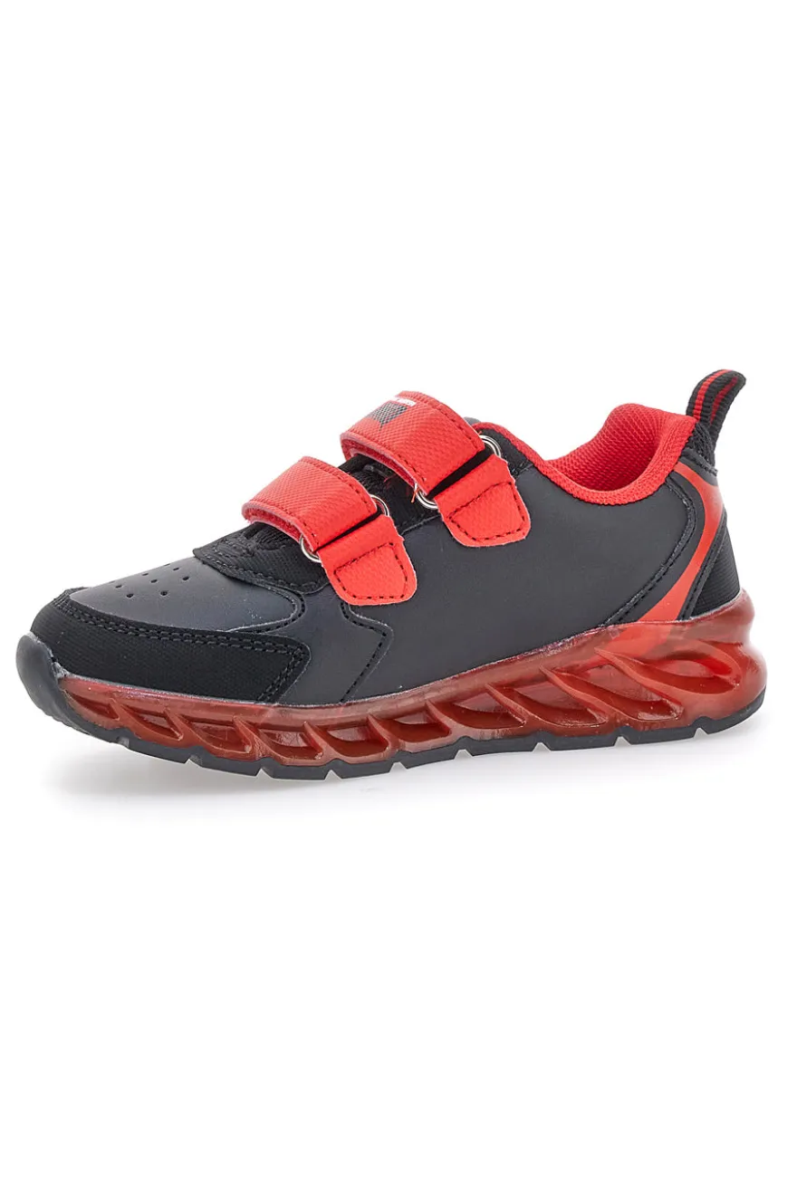 Sneakers nere e rosse con luci Cars D5010217S