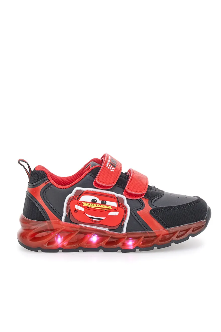 Sneakers nere e rosse con luci Cars D5010217S