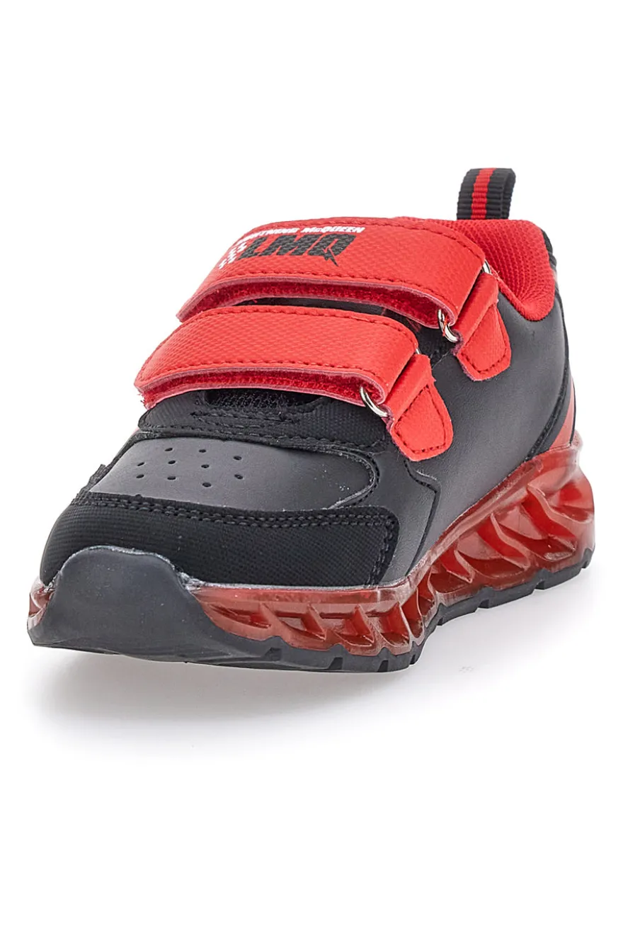 Sneakers nere e rosse con luci Cars D5010217S