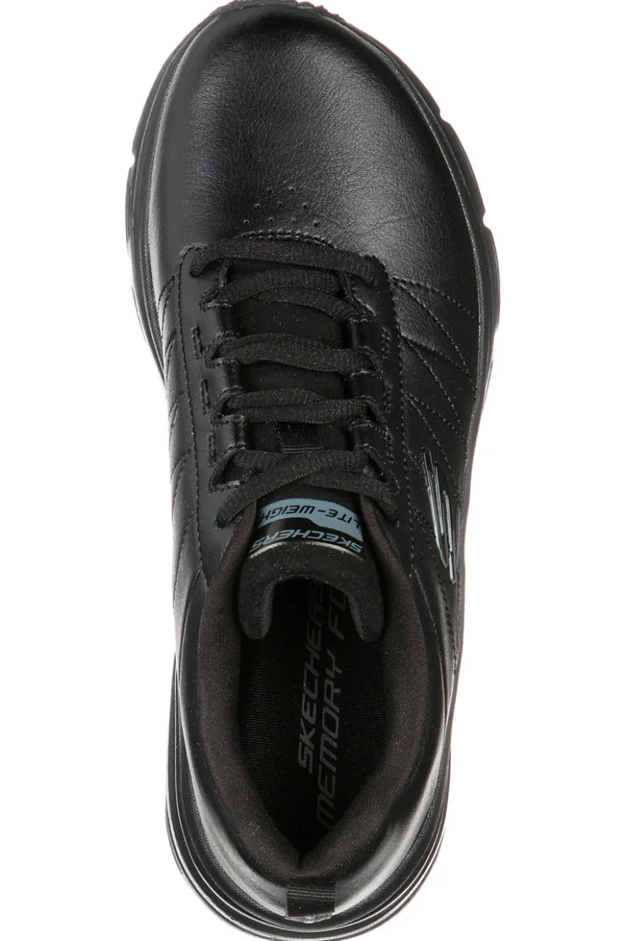 Sneakers nere in pelle con Memory Foam Skechers Fashion Fit Effortless