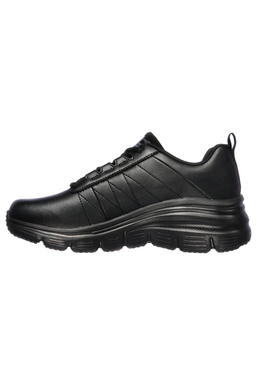 Sneakers nere in pelle con Memory Foam Skechers Fashion Fit Effortless