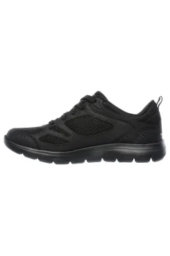 Sneakers nere in pelle e mesh con soletta memory foam Skechers Summits Suited