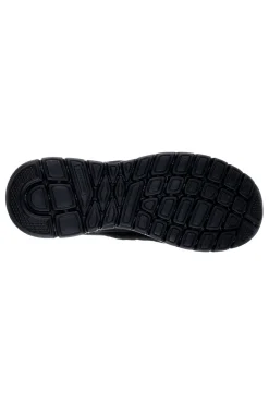 Sneakers nere in pelle e mesh con soletta memory foam Skechers Burns Agoura da Uomo