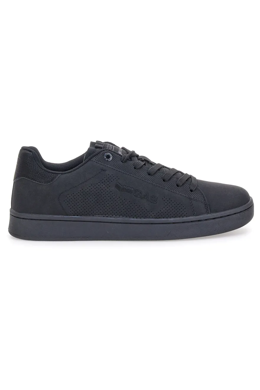 Sneakers nere in simil nabuk con logo traforato Gas GAM524117