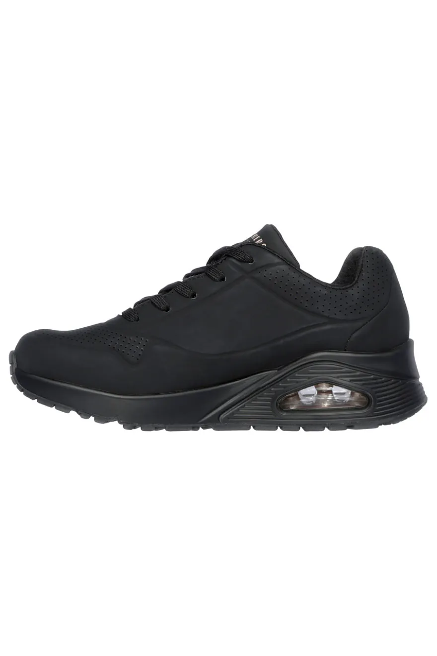 Sneakers Nero Con Air-Cooled Memory Foam Skech-Air Skechers Uno Stand on Air