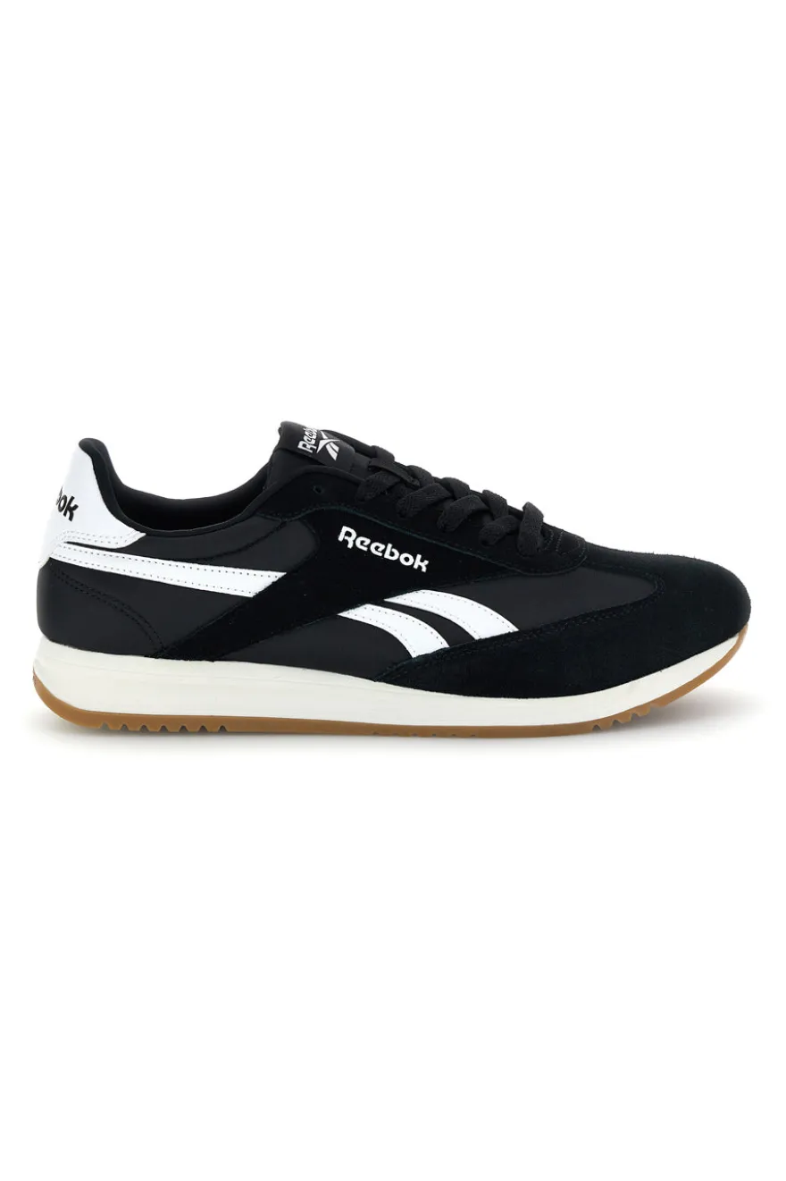 Sneakers nero con inserti in suede e Ortholite Reebok World 70
