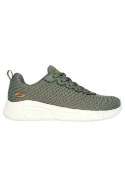 Sneakers olive knit con Memory Foam vegan Skechers BOS BOBS SPORT WOMENS