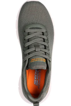 Sneakers olive knit con Memory Foam vegan Skechers BOS BOBS SPORT WOMENS