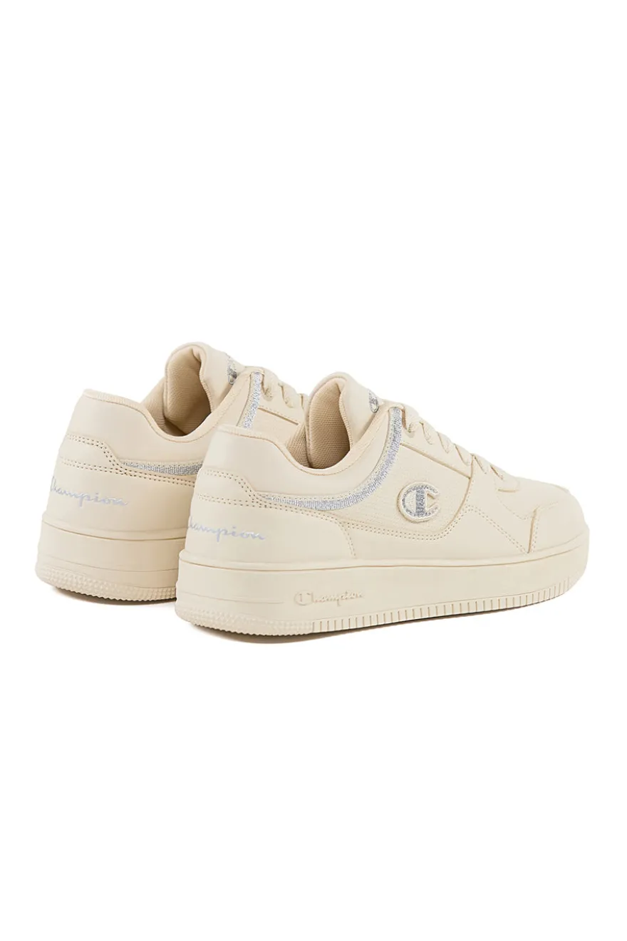 Sneakers Panna con Dettagli Argento CHAMPION RD18 LOW