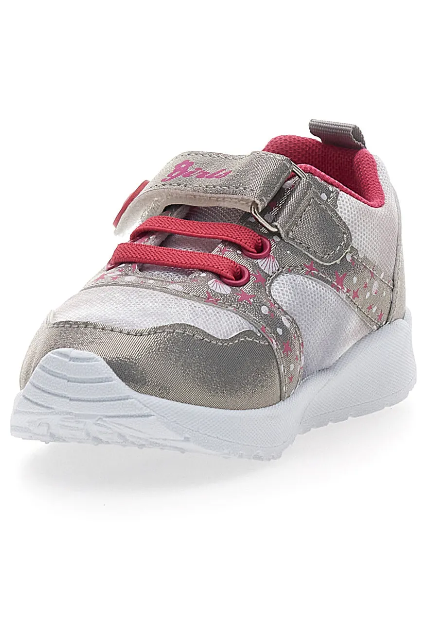 Sneakers primi passi argento Pitt Kids PK2186A