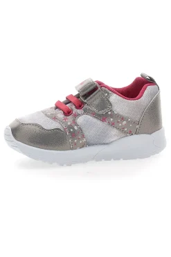 Sneakers primi passi argento Pitt Kids PK2186A