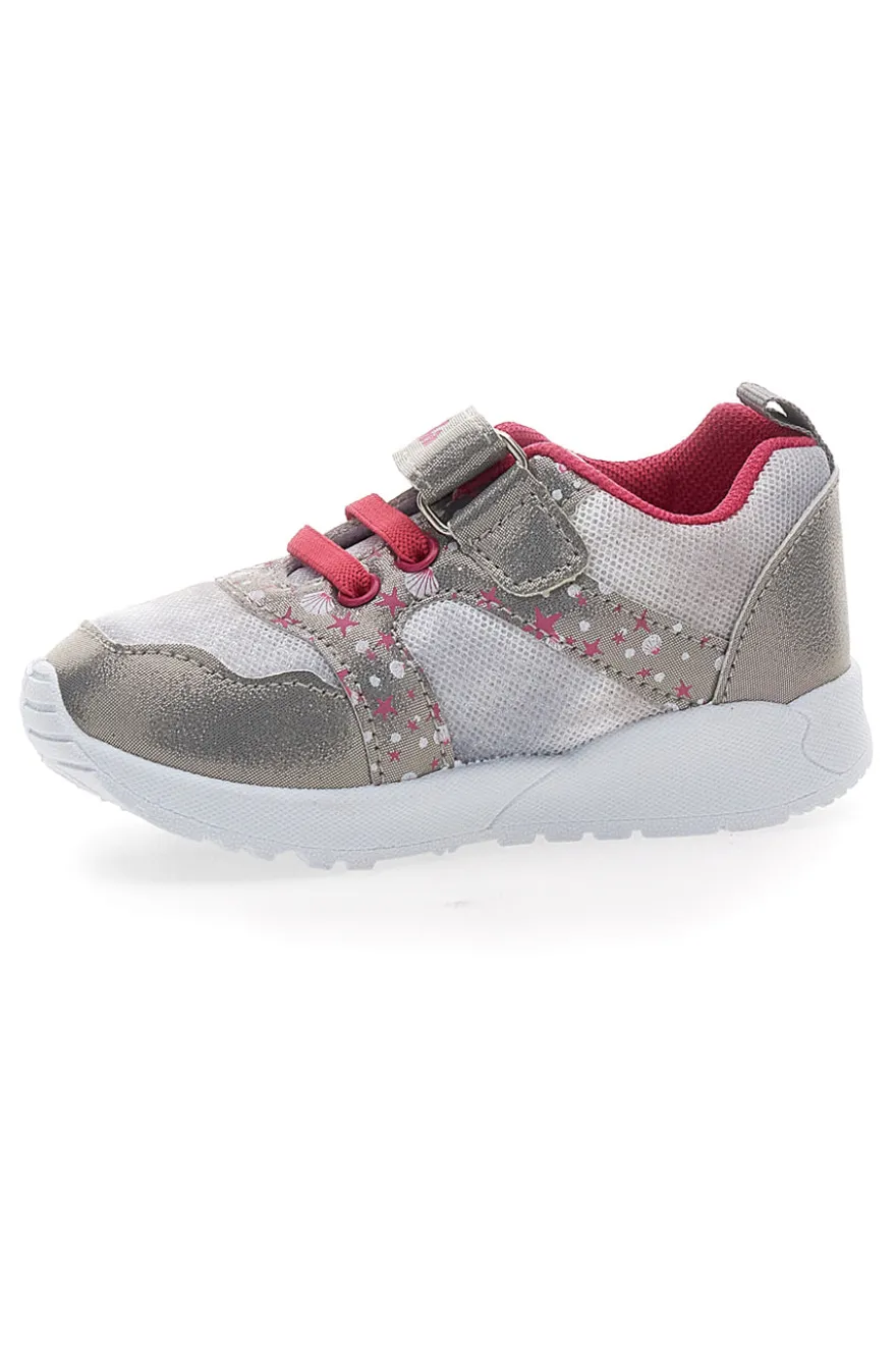 Sneakers primi passi argento Pitt Kids PK2186A