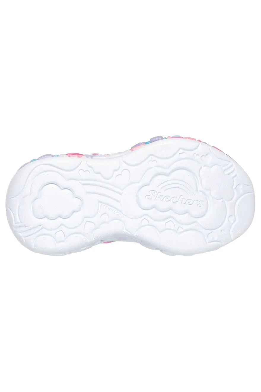 Sneakers rosa con luci e glitter Skechers Eternal Heart Lights