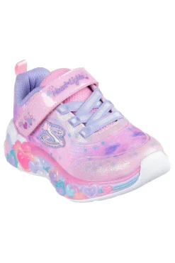 Sneakers rosa con luci e glitter Skechers Eternal Heart Lights