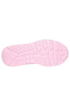 Sneakers rosa con zip laterale e suola platform Skechers Uno Lite Easy Zip
