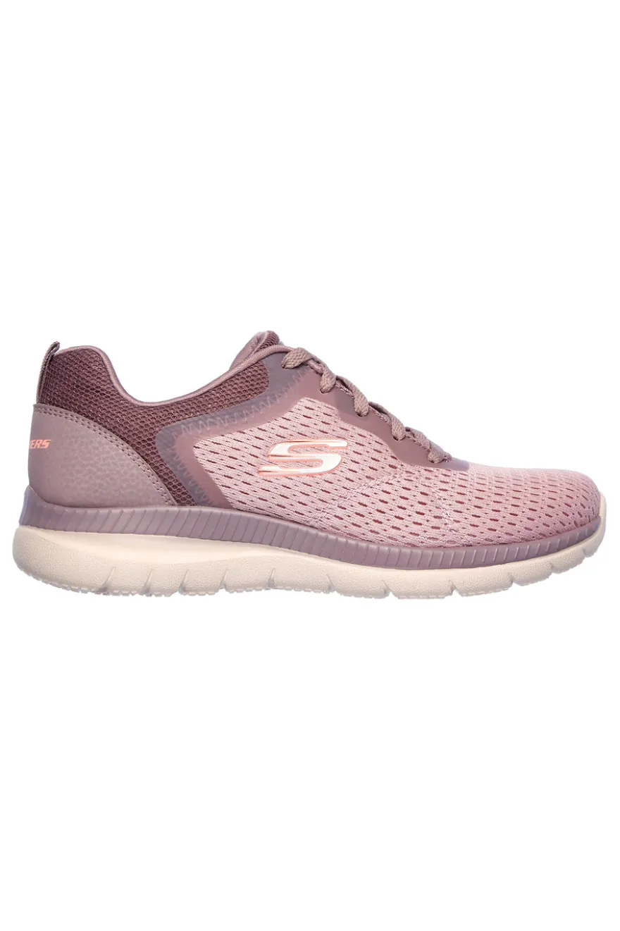 Sneakers rosa in mesh con Memory Foam Skechers Bountiful Quick Path
