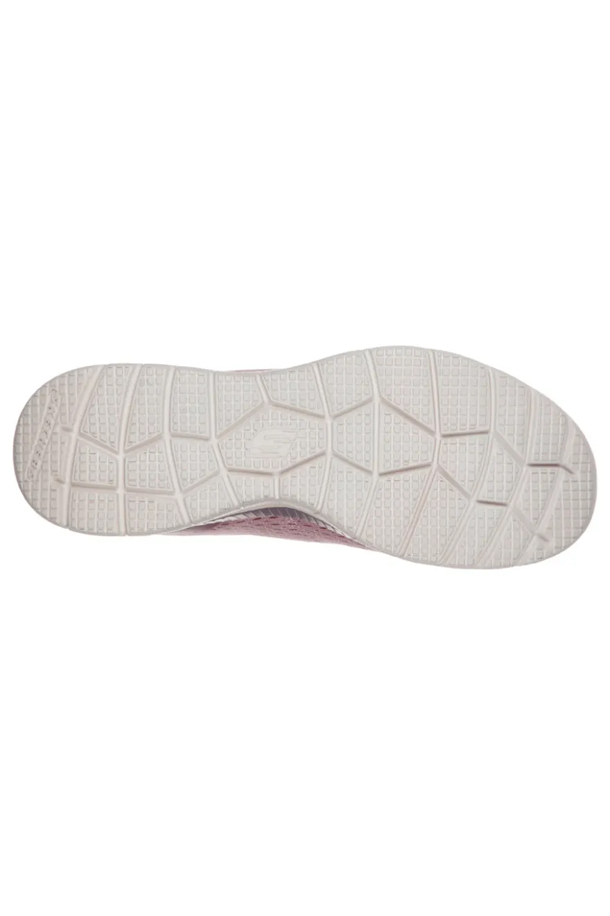 Sneakers rosa in mesh con Memory Foam Skechers Bountiful Quick Path