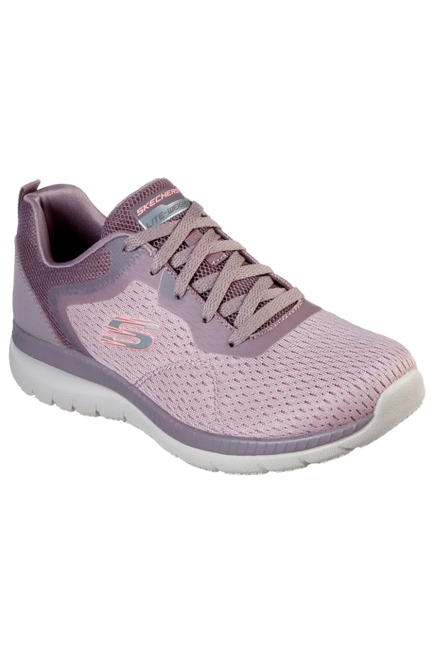 Sneakers rosa in mesh con Memory Foam Skechers Bountiful Quick Path