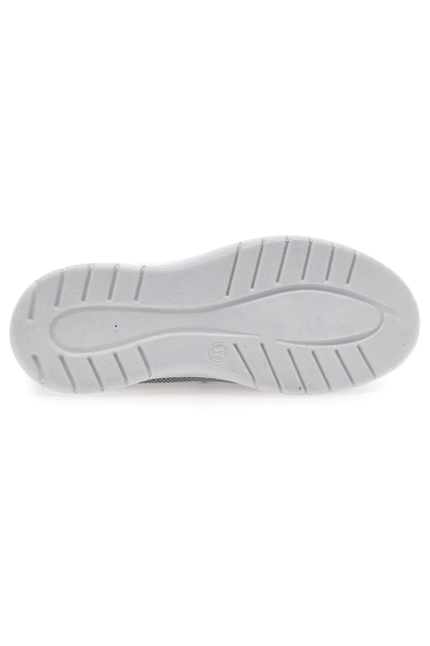 Sneakers Slip On Grigie in Tessuto Me & Me 06