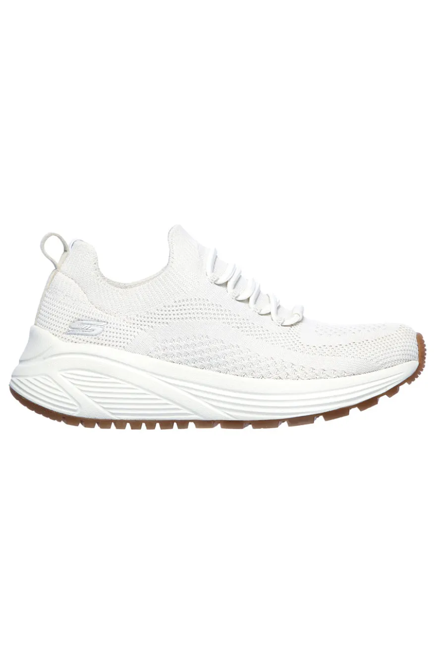 Sneakers Slip-On Bianche con Tomaia a Calzino Skechers BOBS Sport Sparrow 2.0 - Allegiance Crew