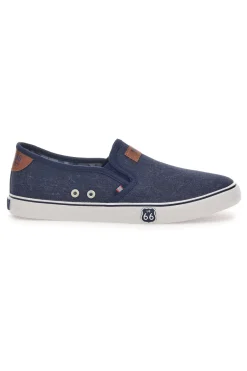 Sneakers Slip-On Blu Ruote 66 01805