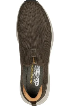 Sneakers Slip-On Verde Oliva Skechers VAPOR FOAM COVERT