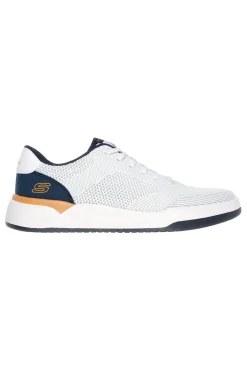 Sneakers Vegane Bianche con soletta Air-Cooled Memory Foam Skechers Relaxed Fit: Corliss - Dorset
