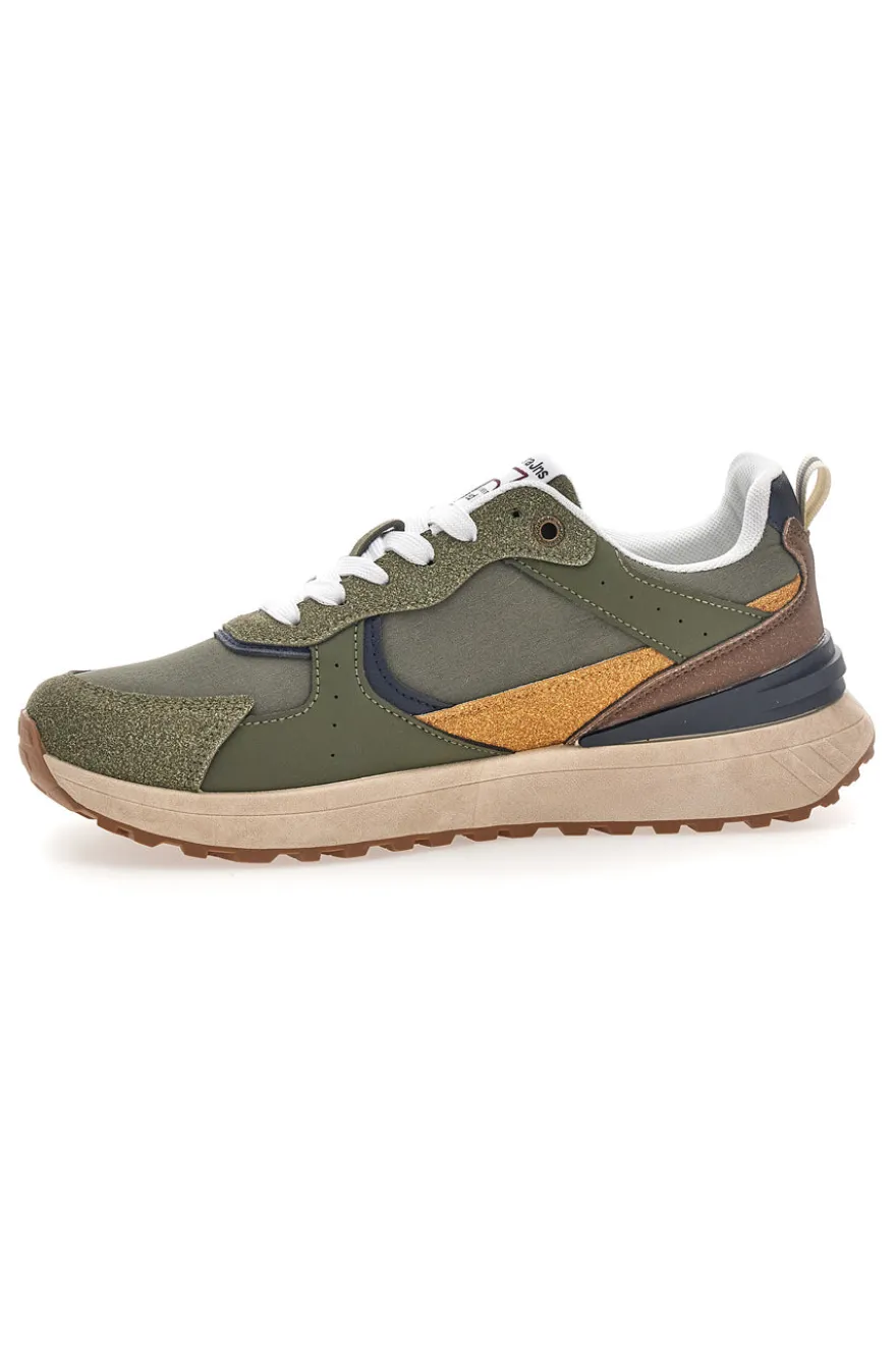 Sneakers Verde multicolore suola strutturata Carrera CAM45938J7765