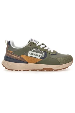 Sneakers Verde multicolore suola strutturata Carrera CAM45938J7765