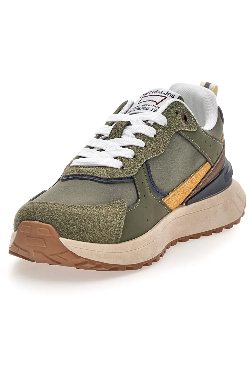 Sneakers Verde multicolore suola strutturata Carrera CAM45938J7765