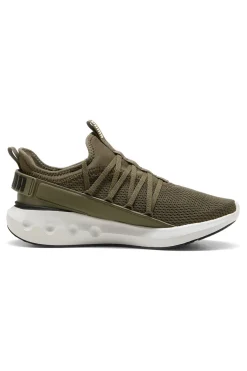 Sneakers verde oliva con suola bianca Puma Softride Carson Fresh
